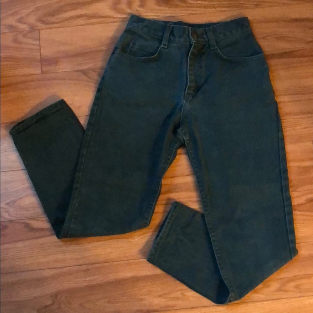 vintage lee • high-waisted cropped jeans / 23